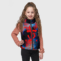 Детский жилет Doom космическая абстракция, цвет: 3D-красный — фото 2
