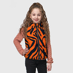 Детский жилет Расцветка тигра, цвет: 3D-красный — фото 2