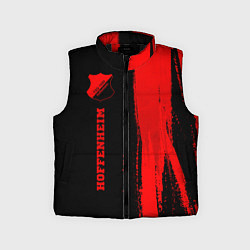 Детский жилет Hoffenheim - red gradient по-вертикали, цвет: 3D-черный