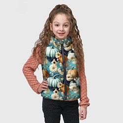 Детский жилет Маленькие тыковки, цвет: 3D-черный — фото 2