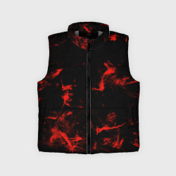 Детский жилет Color red black, цвет: 3D-светло-серый