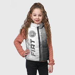 Детский жилет Fiat - white gradient по-вертикали, цвет: 3D-черный — фото 2