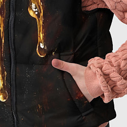 Детский жилет Стекающий мед - текстура, цвет: 3D-черный — фото 2