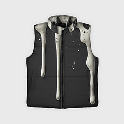 Детский жилет Белая слизь текстура, цвет: 3D-черный