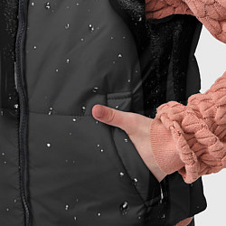 Детский жилет Черная текстура - хром, цвет: 3D-черный — фото 2