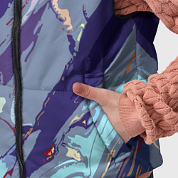 Детский жилет Фиолетовый стилизованный абстракция, цвет: 3D-черный — фото 2