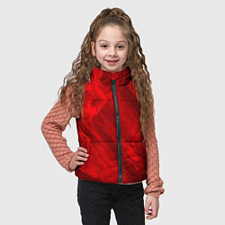 Детский жилет Красный камень абстракция, цвет: 3D-красный — фото 2