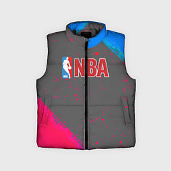 Детский жилет NBA неоновые краски, цвет: 3D-черный