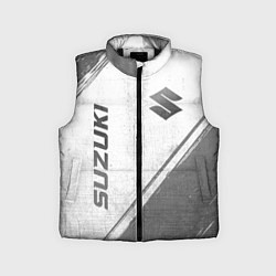 Детский жилет Suzuki - white gradient вертикально, цвет: 3D-черный