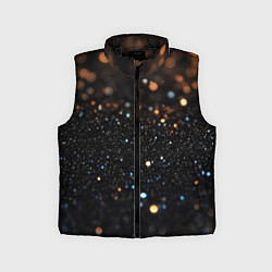 Детский жилет Черный текстурный фон, цвет: 3D-черный