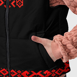 Детский жилет Славянский узор и орнамент на черном - вышиванка р, цвет: 3D-черный — фото 2