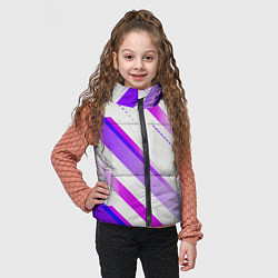 Детский жилет Color white pink, цвет: 3D-черный — фото 2