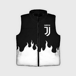 Детский жилет Ювентус белый огонь, цвет: 3D-черный