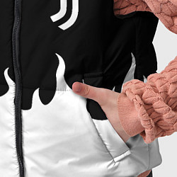 Детский жилет Ювентус белый огонь, цвет: 3D-черный — фото 2