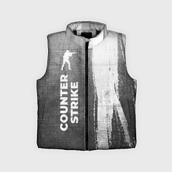 Детский жилет Counter Strike - grey gradient по-вертикали, цвет: 3D-черный