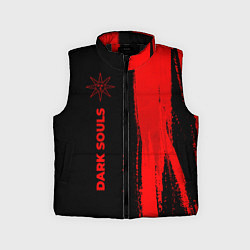 Детский жилет Dark Souls - red gradient по-вертикали, цвет: 3D-черный