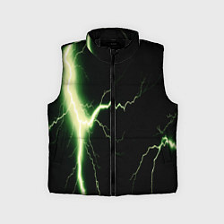 Детский жилет Lightning yellow текстура, цвет: 3D-черный