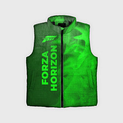 Детский жилет Forza Horizon - green gradient по-вертикали, цвет: 3D-черный