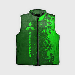 Детский жилет Mitsubishi - green gradient по-вертикали, цвет: 3D-черный