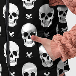Детский жилет Черепной фон, цвет: 3D-черный — фото 2