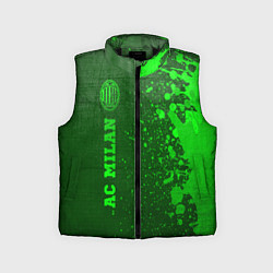 Детский жилет AC Milan - green gradient по-вертикали, цвет: 3D-черный