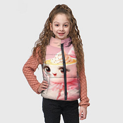 Детский жилет Балерина капучино розовый, цвет: 3D-черный — фото 2