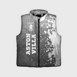Детский жилет Aston Villa - grey gradient по-вертикали, цвет: 3D-черный
