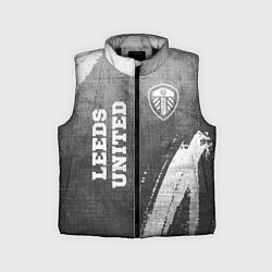 Детский жилет Leeds United - grey gradient вертикально, цвет: 3D-черный