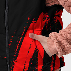 Детский жилет Chery - red gradient вертикально, цвет: 3D-черный — фото 2