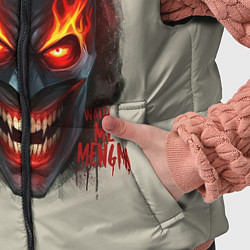 Детский жилет Огенный Бэтмент, цвет: 3D-черный — фото 2