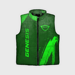 Детский жилет Genesis - green gradient вертикально, цвет: 3D-черный