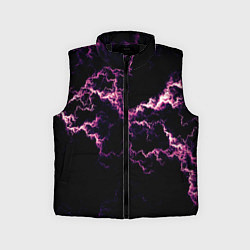 Детский жилет Lightning pink glow, цвет: 3D-черный