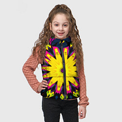 Детский жилет Звездный калейдоскоп, цвет: 3D-черный — фото 2