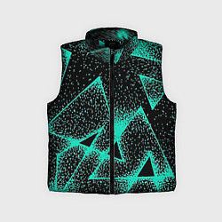 Детский жилет The triangle is light blue, цвет: 3D-черный