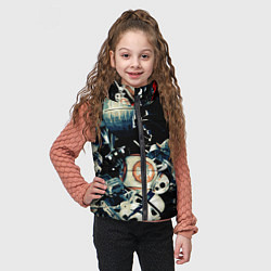 Детский жилет Звездные войны персонажи, цвет: 3D-черный — фото 2