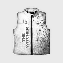 Детский жилет The Witcher - white gradient по-вертикали, цвет: 3D-черный