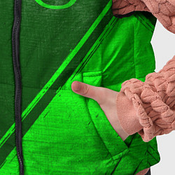 Детский жилет Mazda - green gradient вертикально, цвет: 3D-черный — фото 2