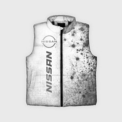 Детский жилет Nissan - white gradient по-вертикали, цвет: 3D-черный