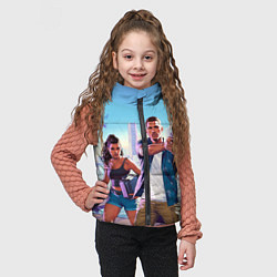 Детский жилет GTA 6 главные герои, цвет: 3D-черный — фото 2