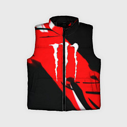 Детский жилет Monster energy краски линии, цвет: 3D-черный
