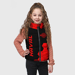 Детский жилет Haval - red gradient вертикально, цвет: 3D-черный — фото 2