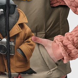 Детский жилет Spijuniro Golubiro мем, цвет: 3D-черный — фото 2