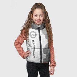 Детский жилет Mercedes - white gradient по-вертикали, цвет: 3D-черный — фото 2