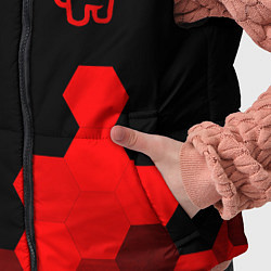 Детский жилет Among Us - red gradient вертикально, цвет: 3D-черный — фото 2