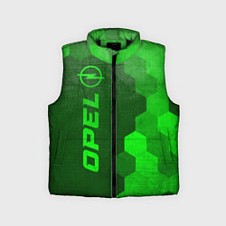 Детский жилет Opel - green gradient по-вертикали, цвет: 3D-черный