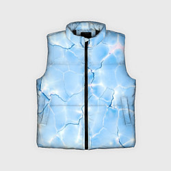 Детский жилет Прозрачная голубая вода, цвет: 3D-черный