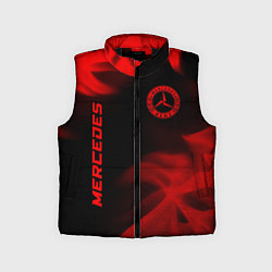 Детский жилет Mercedes - red gradient вертикально, цвет: 3D-черный