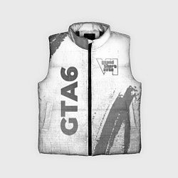 Детский жилет GTA6 - white gradient вертикально, цвет: 3D-черный