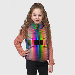 Детский жилет Неоновая галерея, цвет: 3D-черный — фото 2