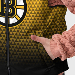 Детский жилет Бостон Брюинз - геометрический градиент, цвет: 3D-черный — фото 2